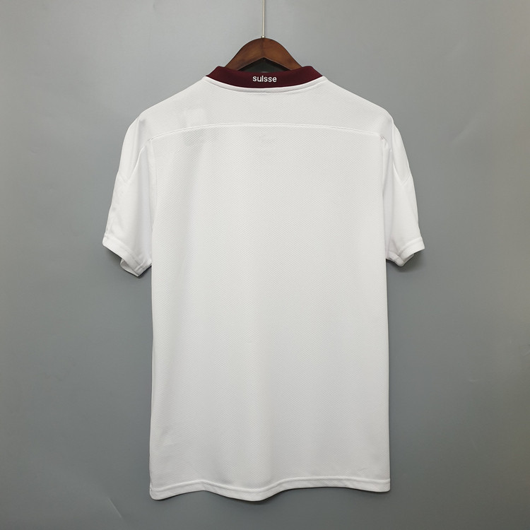 Premium Quality SwitzerlandSuisse Euro 2020 Away White Soccer Jersey
