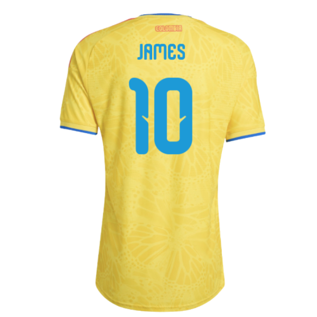 Original 2026-2027 Colombia CONMEBOL Home Uniform (James 10)