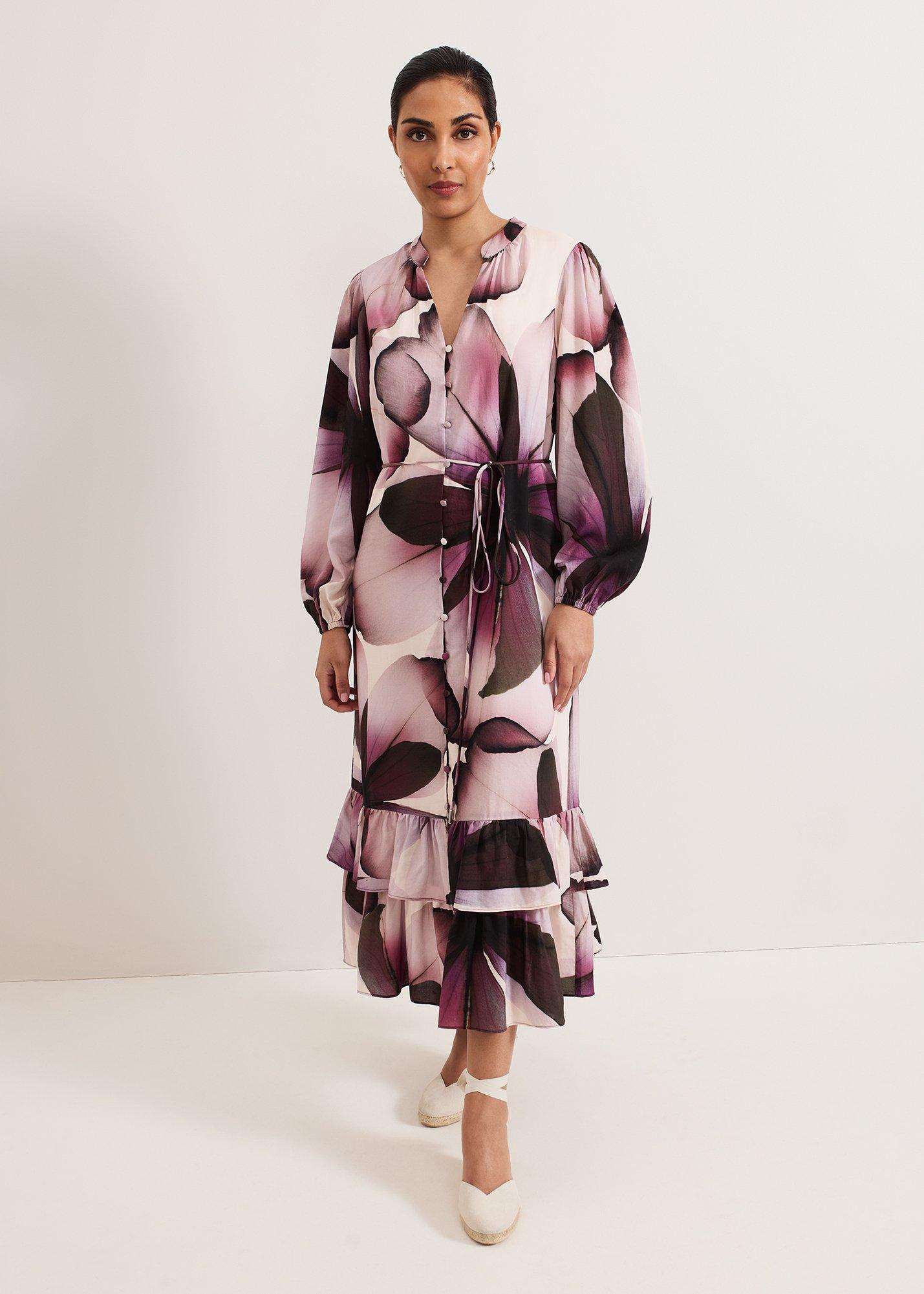 Petite Clarra Floral Midaxi Dress