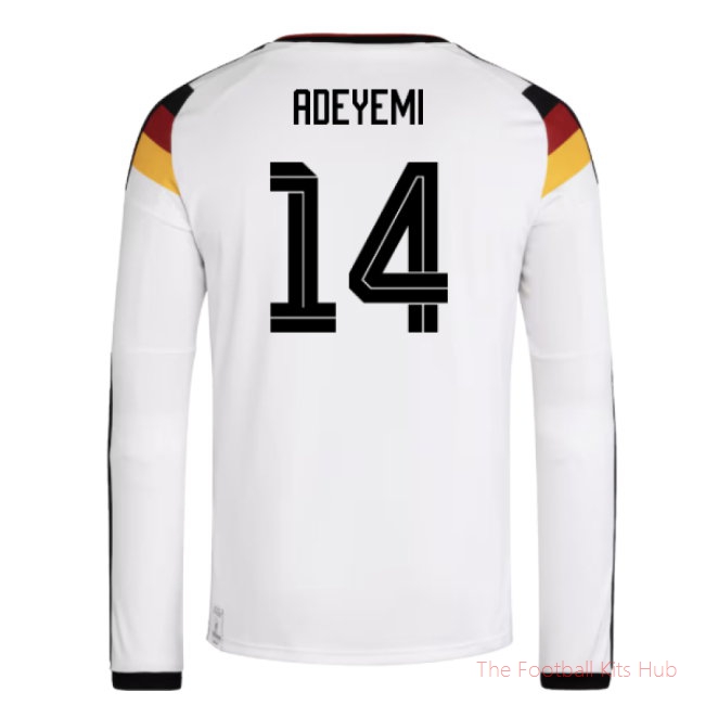 2026-2027 Germany Long Sleeve Home Shirt (Adeyemi 14)