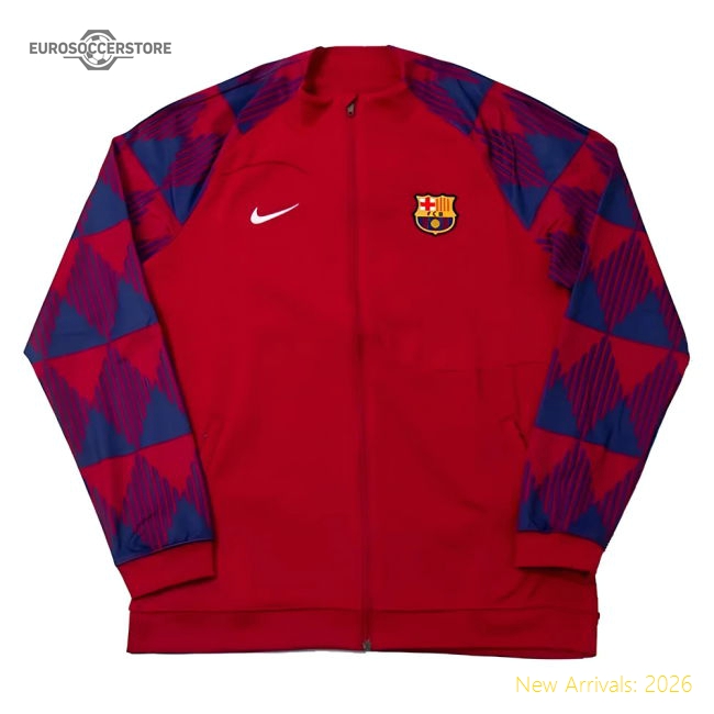 2023-2024 Fcb Academy Full Zip Knit Jacket (noble Red) - Unique Style
