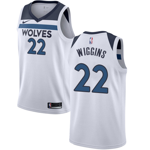 Top-Grade MIN #22 Andrew Wiggins 2024 Icon NBA Swingman Jersey White