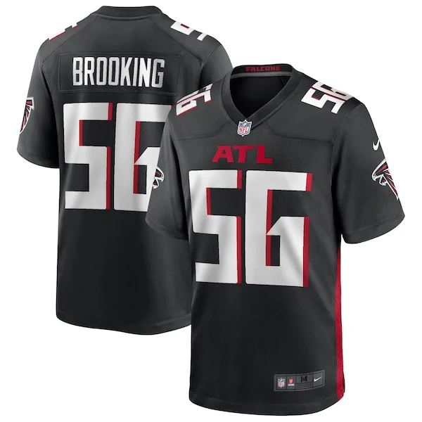 None Keith Brooking Game Jersey - Black | NFL Player Jersey | NFL Foot