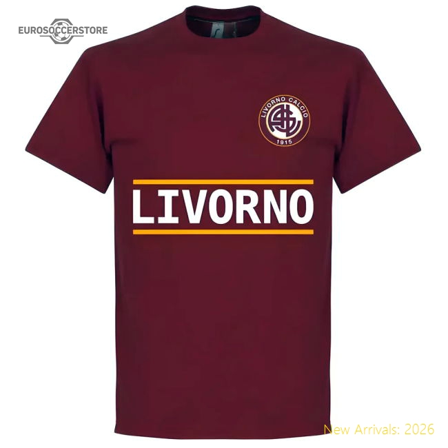 Livorno Lucarelli 99 Team T-Shirt - Maroon