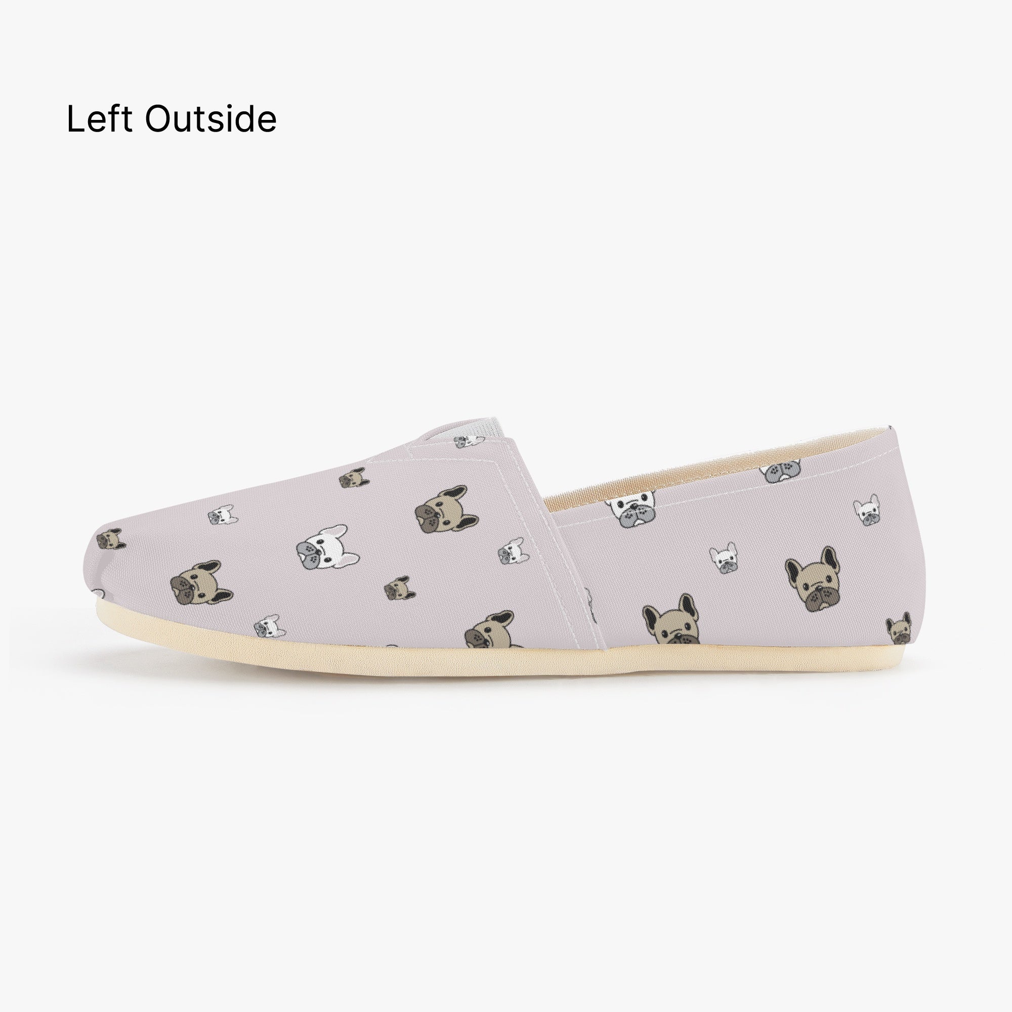 Frenchie-Fan Stylish Fudge - Casual Canvas Shoes for Street Style