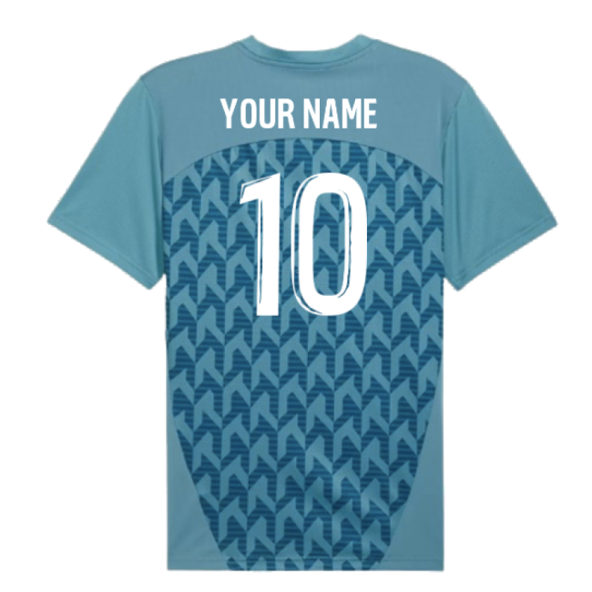 Match-Day 2024-2025 Marseille Pre-Match Shirt (Bold Blue) (Your Name)