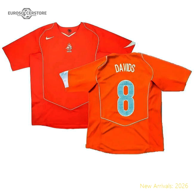 Holland 2004-05 Home Shirt ((Very Good) XXL) (Davids 8)