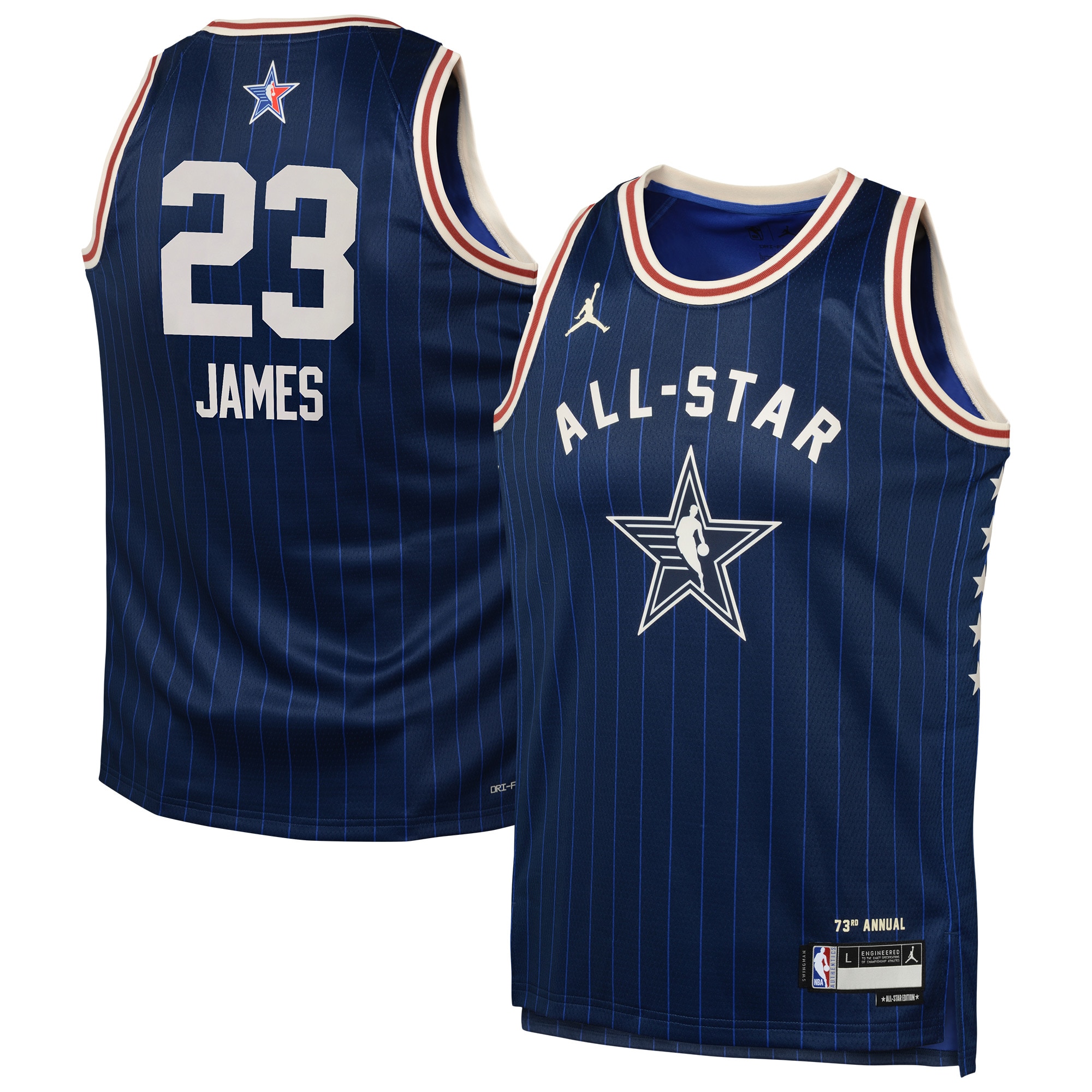 [NJP] LeBron James #23 2024 NBA All-Star Game Swingman Jersey - Navy