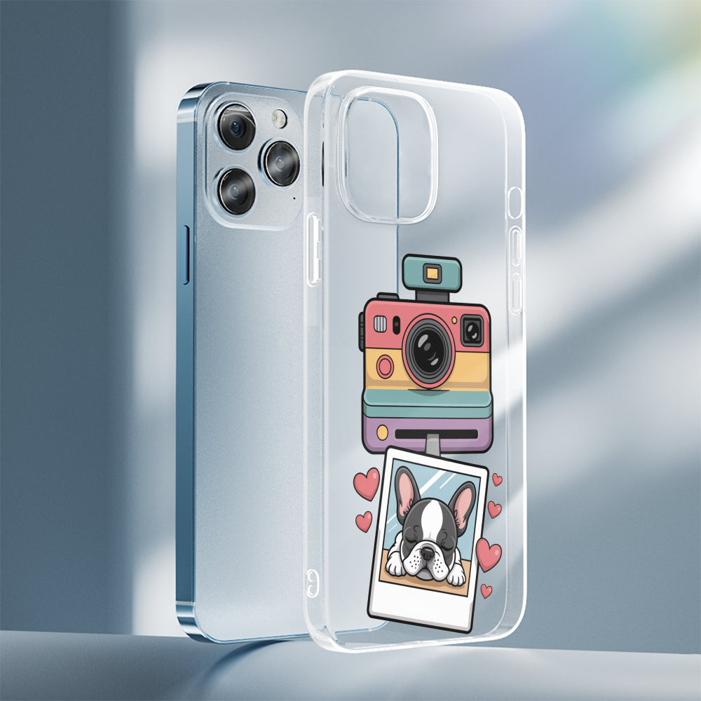 French Bulldog Coco Clear Silicone Phone Case For Iphone, Samsung &