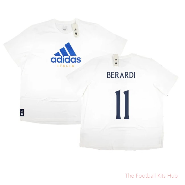 2023-2024 Italy DNA Graphic Tee (White) (BERARDI 11)