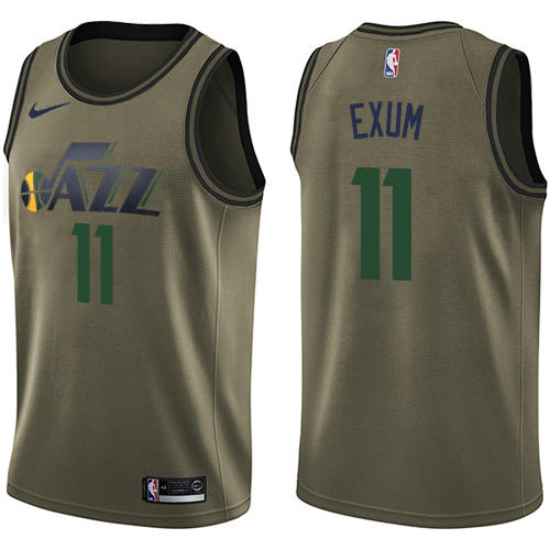 Jazz Dante Exum #11 Official 2024 Icon NBA Swingman Jersey Green