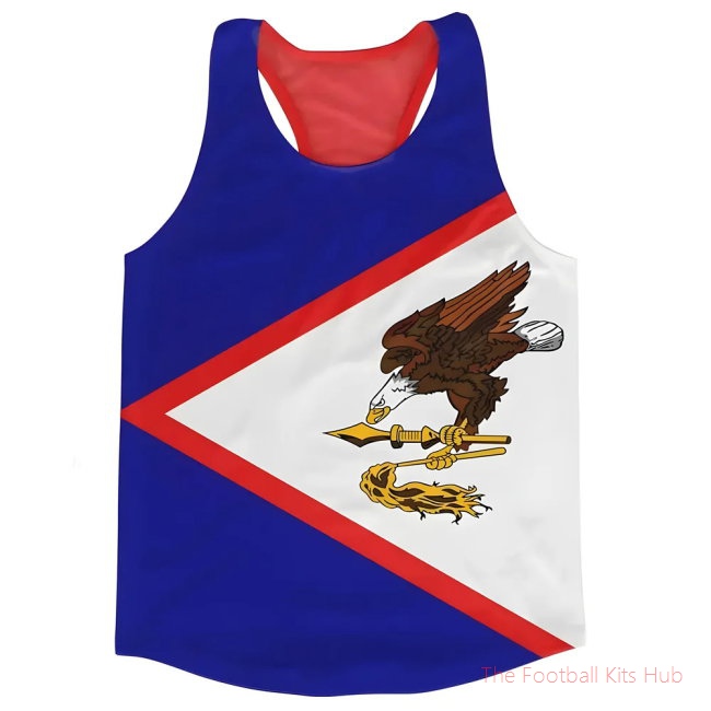 Men American Samoa Flag Running Vest