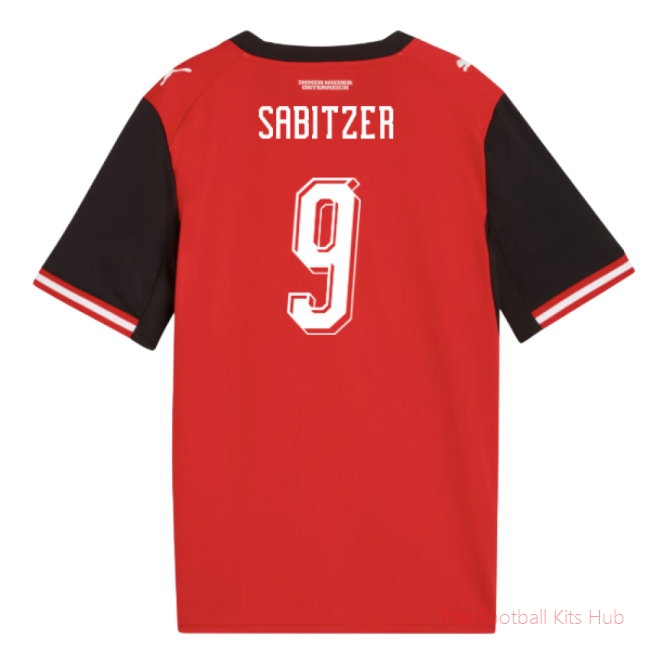 2026-2027 Austria Home Shirt (Kids) (Sabitzer 9)