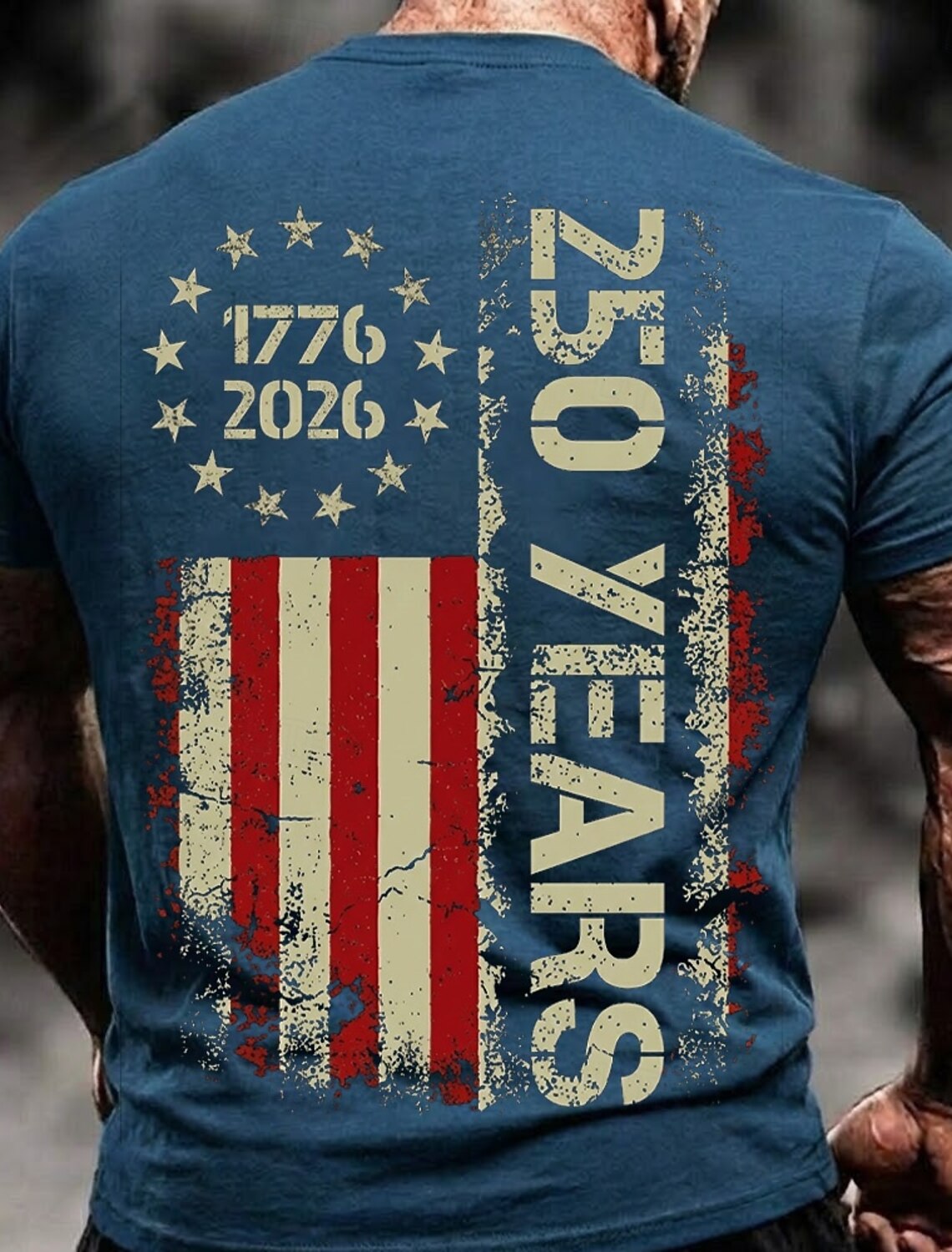 America's 250th Anniversary Men's American US Flag Eagle T Shirt Sh #2