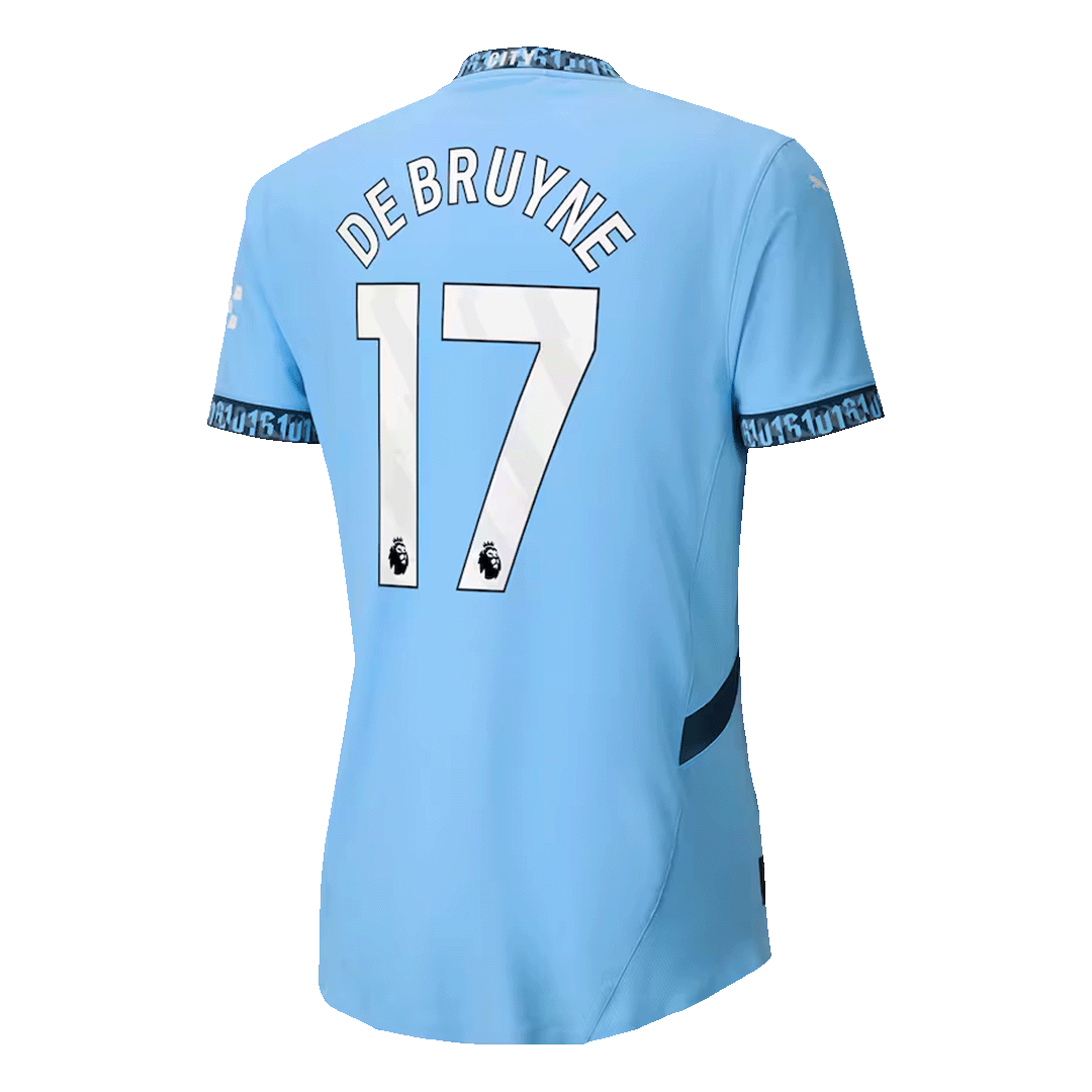 Player Version DE BRUYNE #17 Manchester City Home Soccer Jersey 2024/2