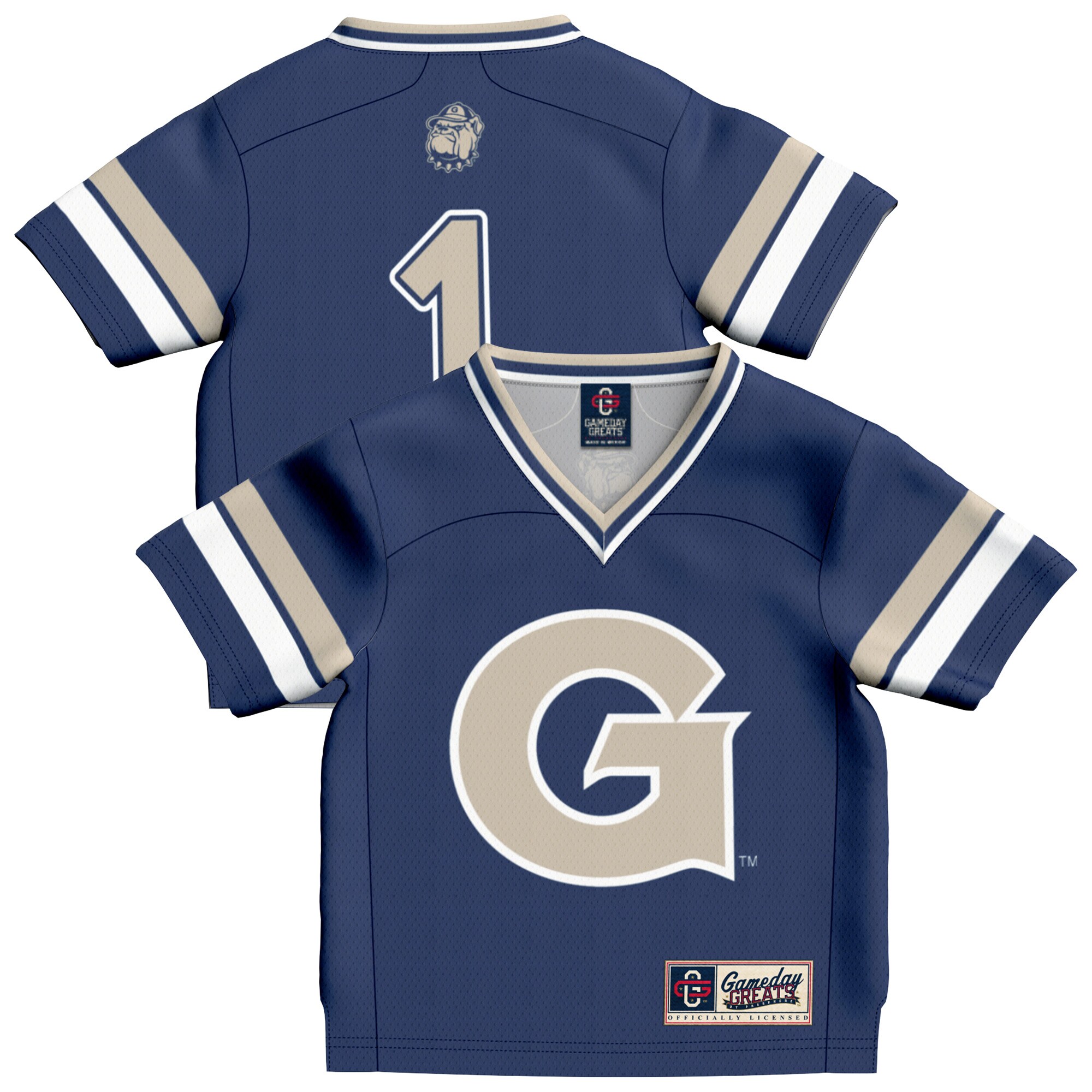 [DDG] Georgetown Hoyas GameDay Greats Infant Collegiate Football Fashion Jersey - Navy