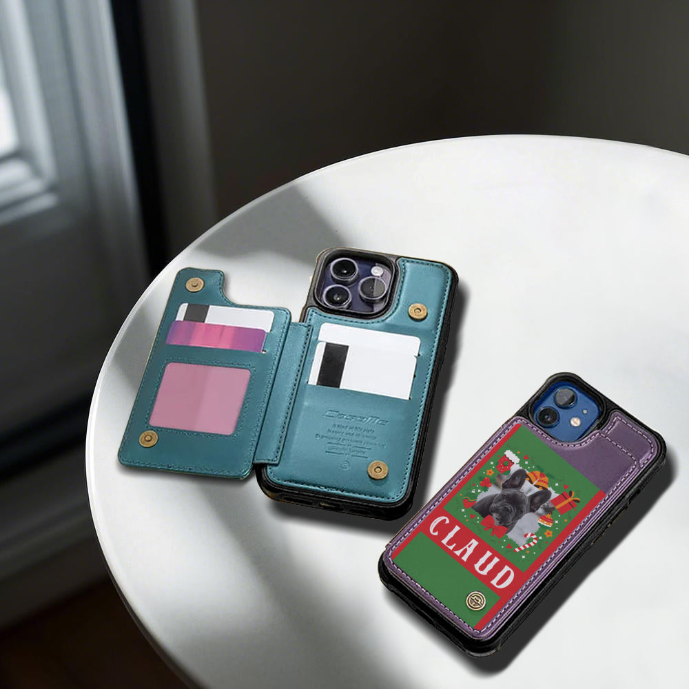 Cort - Personalized Leather Wallet Case for for iPhone & Samsung