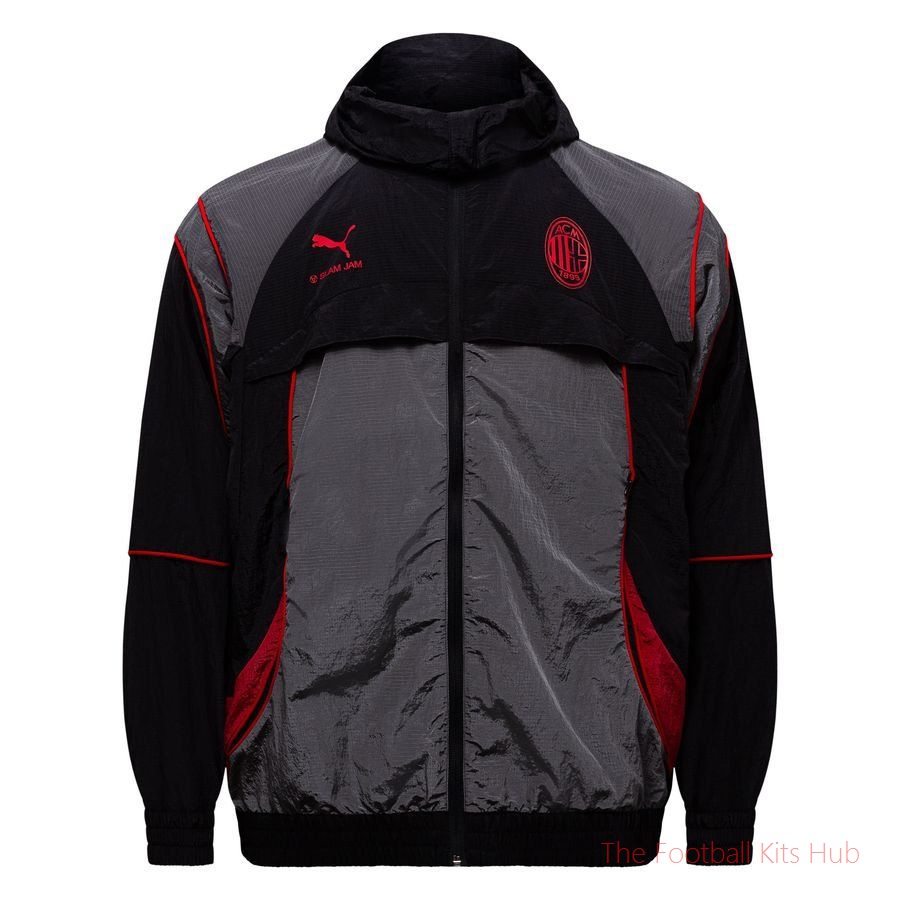 AC Milan X Slam Jam Jacket - Black/Grey