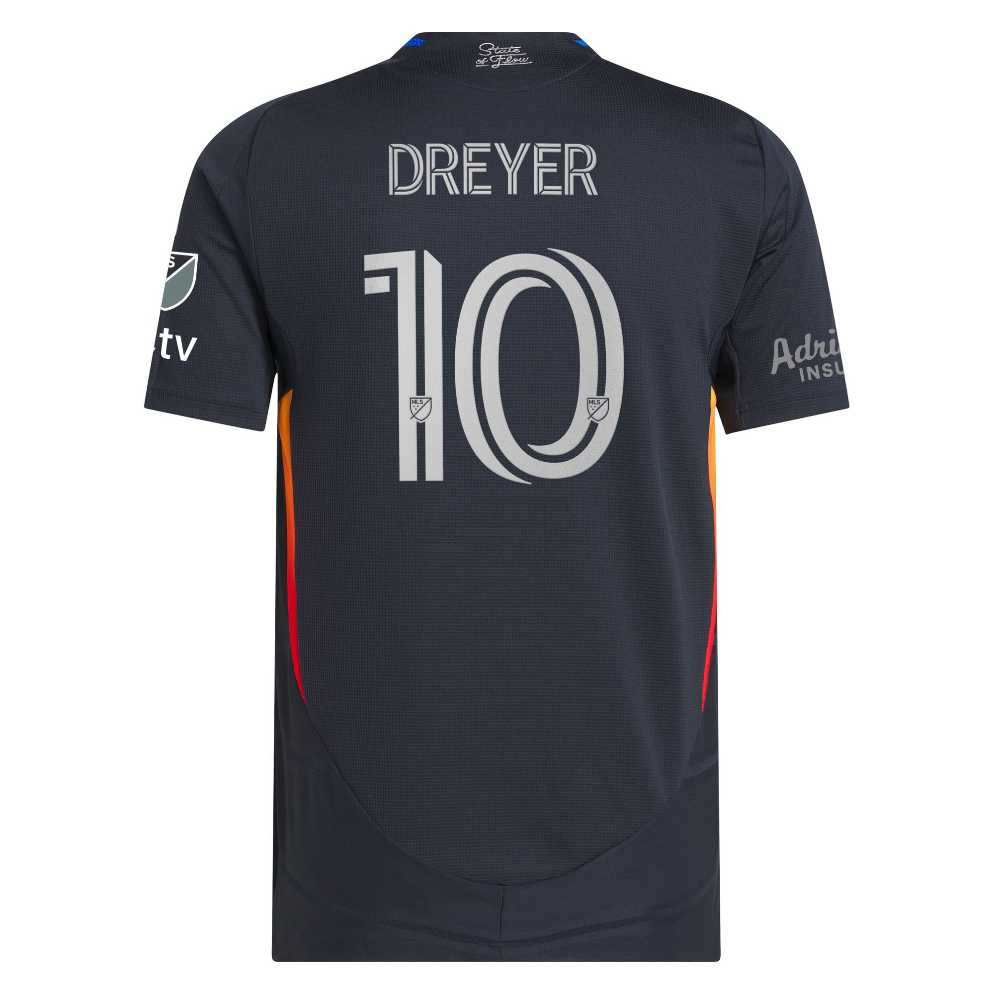 [SJH] Anders Dreyer San Diego FC 2025 State of Flow On-Field Authentic Jersey - Navy