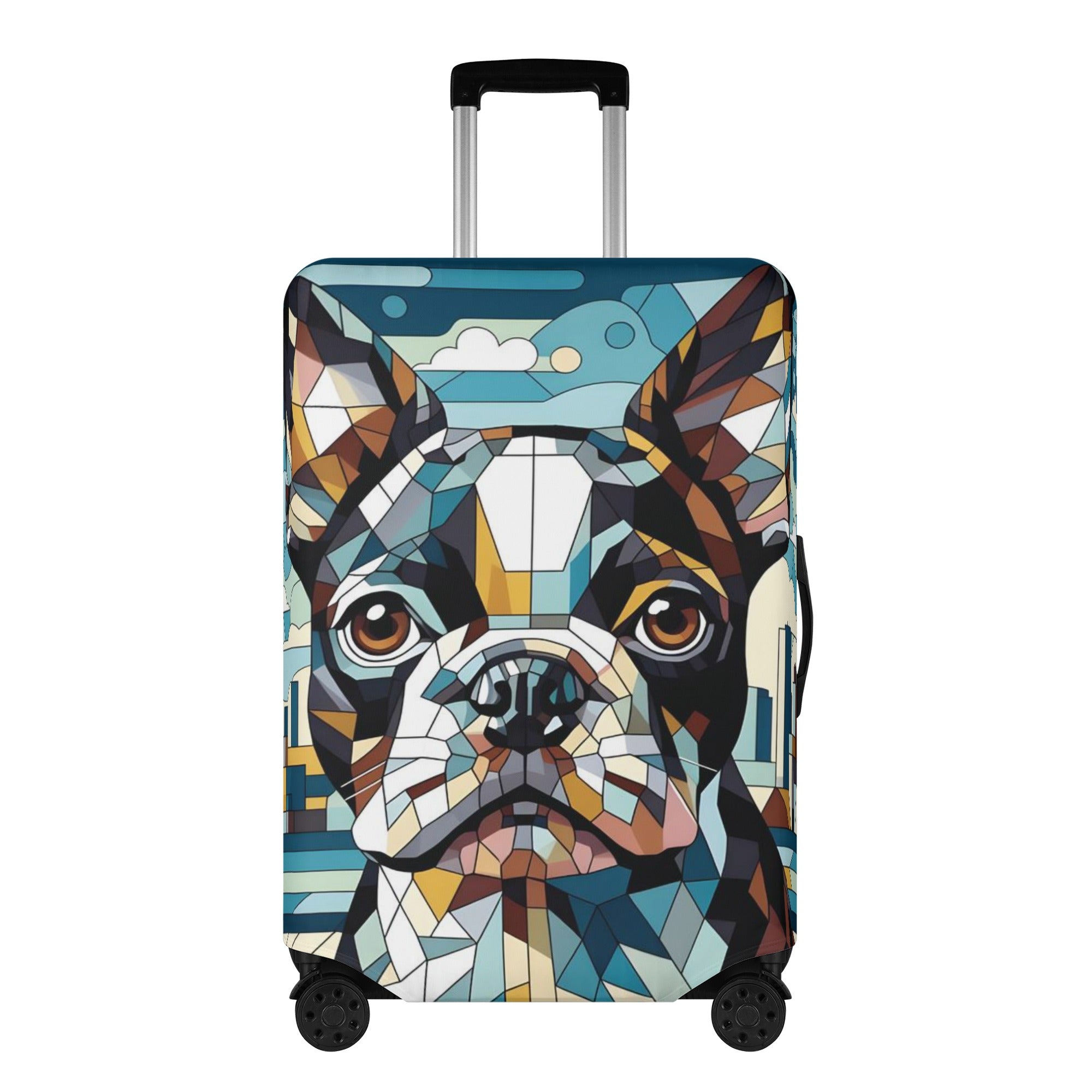 French Bulldog Baxter Luggage Cover For Boston Terrier Lovers Durable Dog Item
