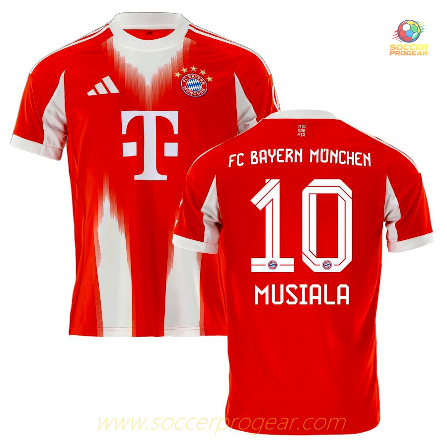 Football Team Jersey Bayern Munich Home 2025-2026 Season Musiala