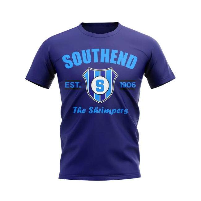 Stylish Southend Established Football T-Shirt (Navy) for Match Day