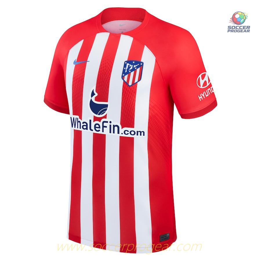 Atletico Madrid 2023 2024 Home Youth Soccer Uniform Soccer Jersey