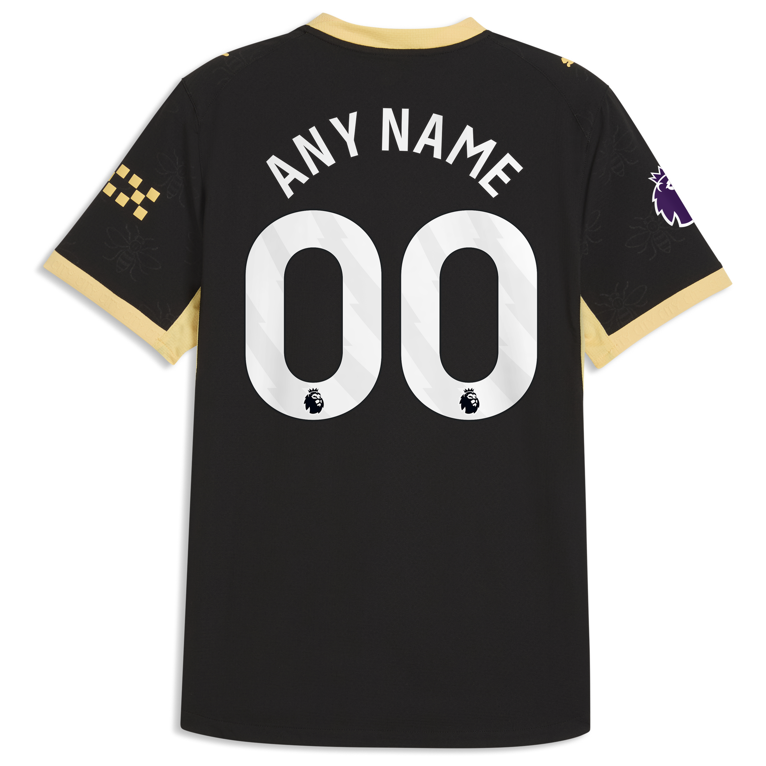 [JED] Manchester City 2026/27 Away On-Field Authentic Custom Jersey - Black