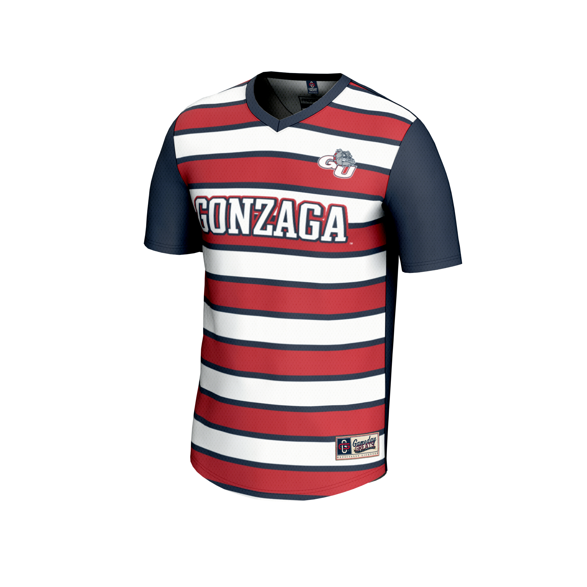 [LK] Gonzaga Bulldogs GameDay Greats Youth NIL Pick-A-Player Collegiate Women's Soccer Lightweight Fashion Jersey - Navy/Red