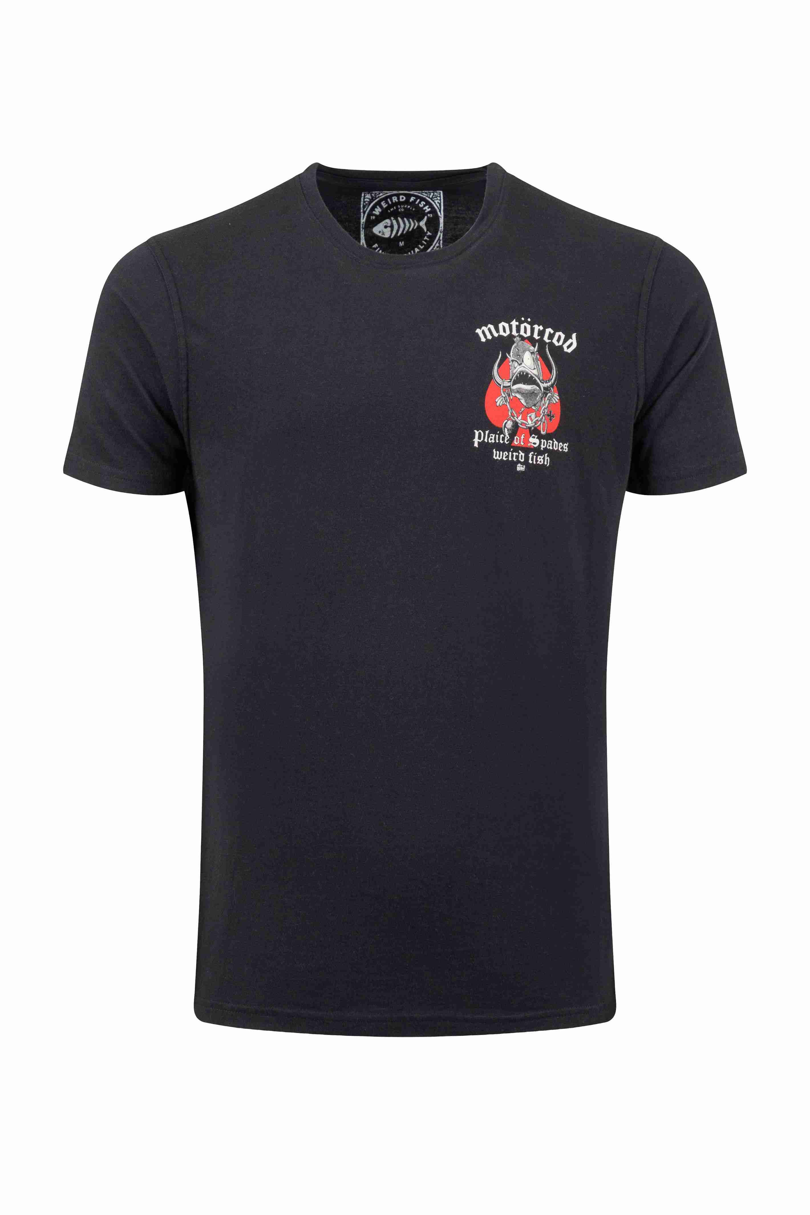 Motorcod Back Print Artist T-Shirt Black