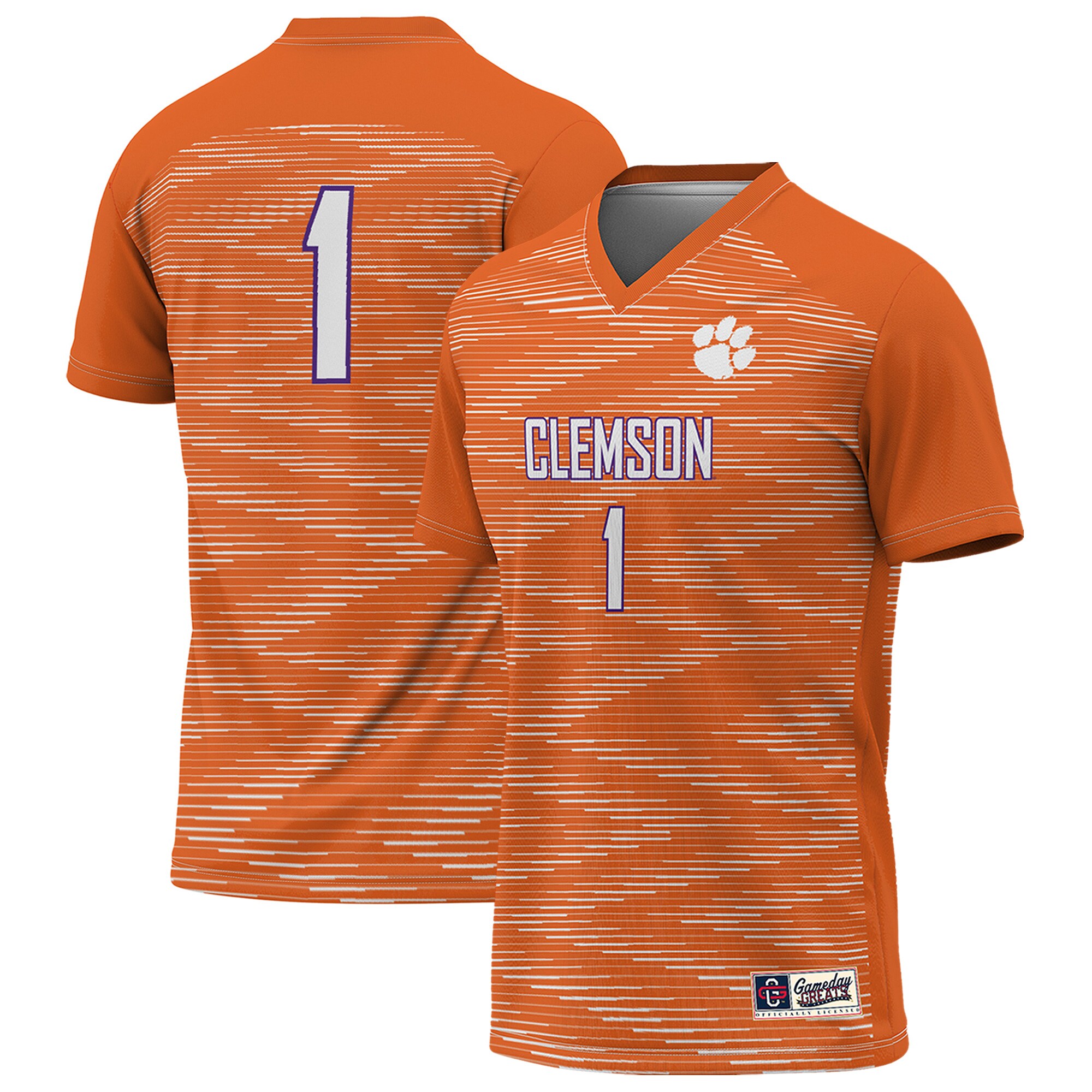 [DDG] Clemson Tigers GameDay Greats Youth Lightweight Soccer Jersey - Orange