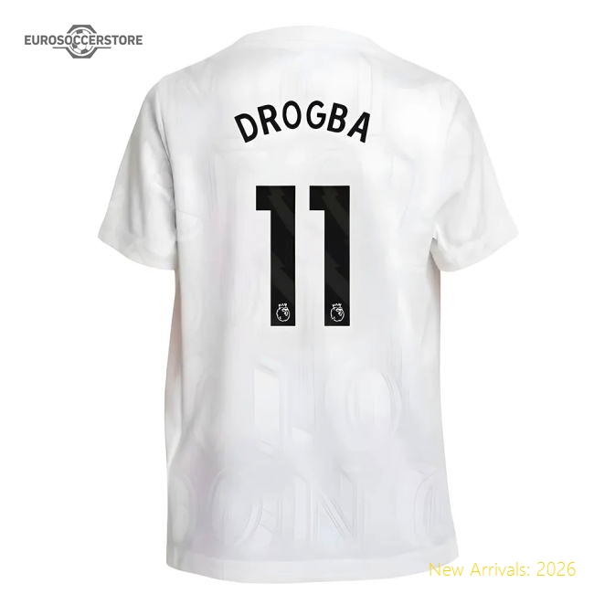 2025-2026 Chelsea Kids Soft Drogba Jersey Performance Fabric