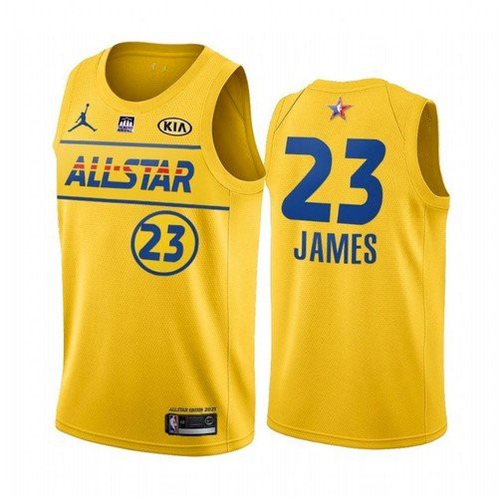 Official Men's LA Lakers #23 LeBron Yellow Basketball Jersey