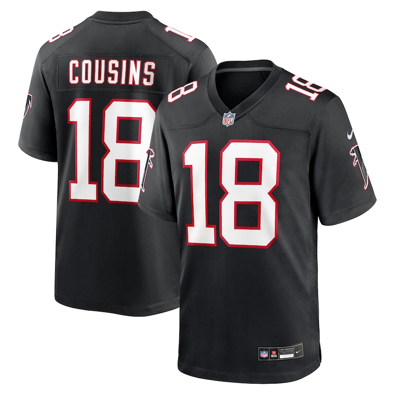 None Kirk Cousins ATL Falcons Vintage Top-Grade Jersey for NFL Fans