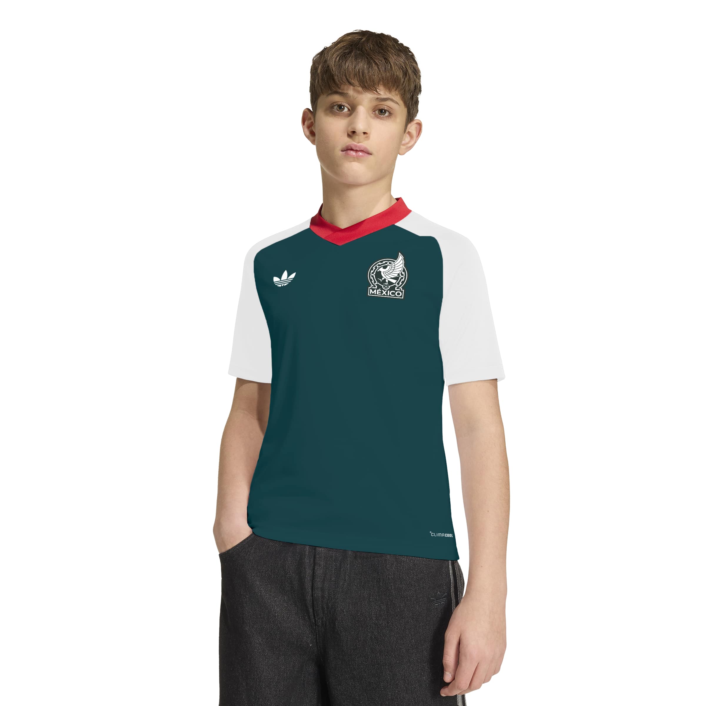 [JED] Mexico National Team Youth 2026 Pre-Match Jersey Top - White