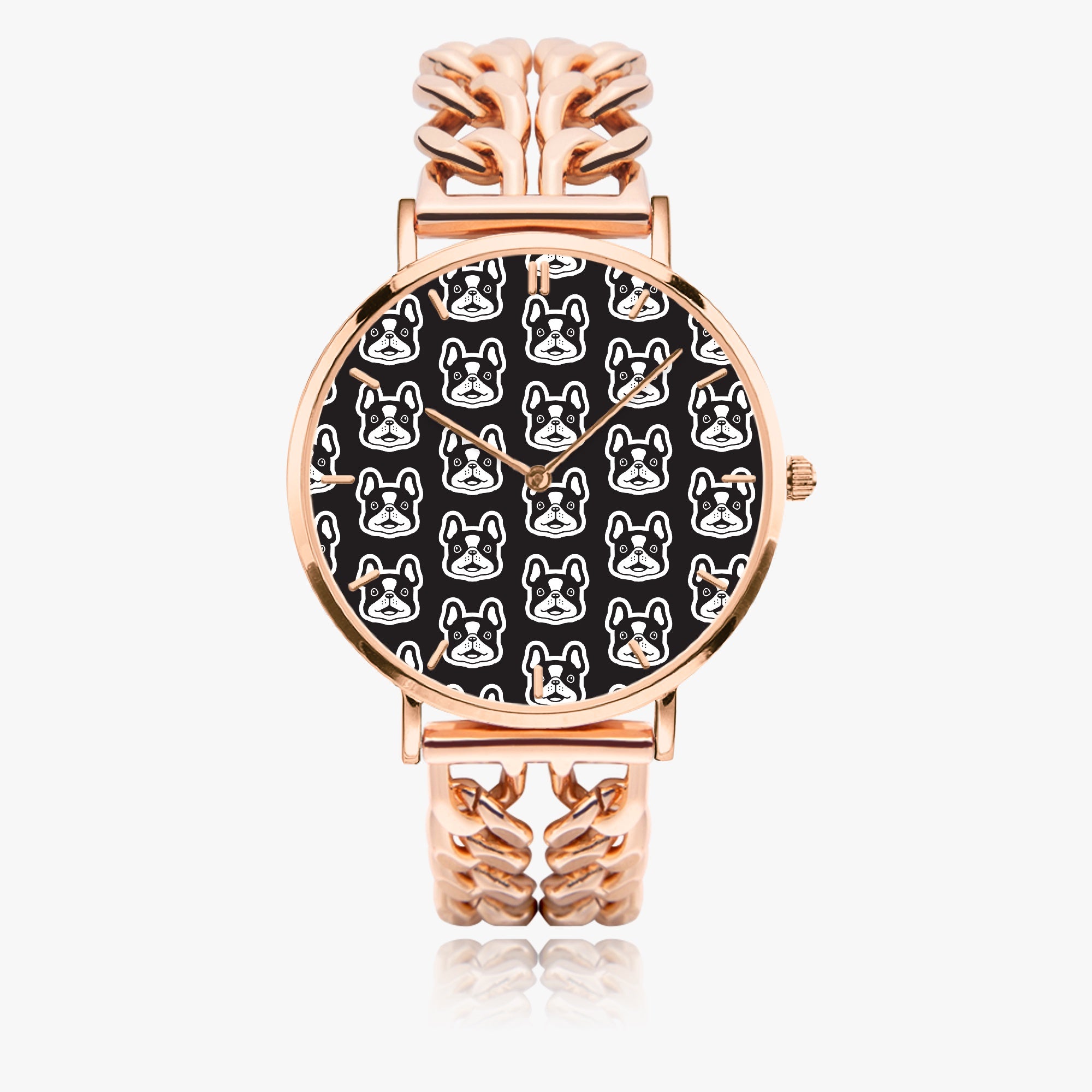Culture-Inspired Blaze - Chic Hollow Strap Watch For Frenchie Lovers ...