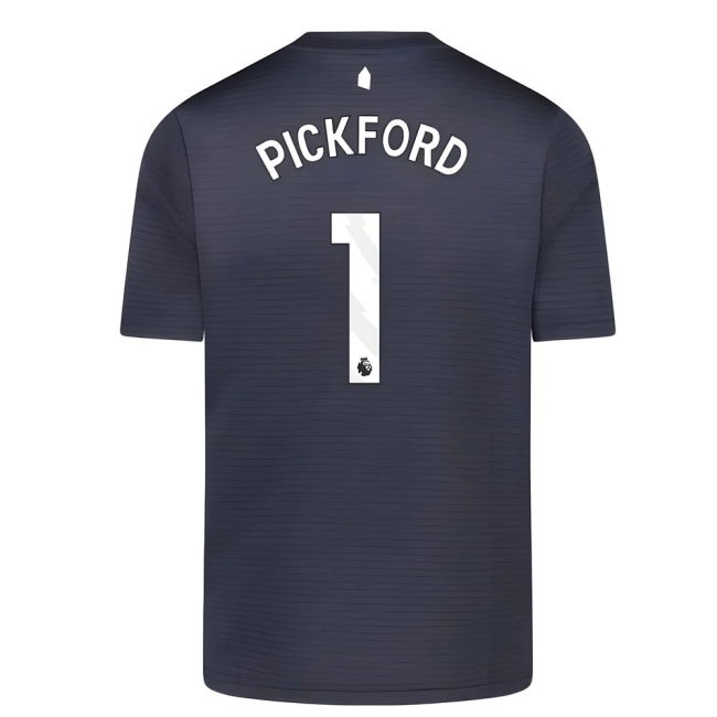 2025-20 Everton Authentic Away Football Shirt Pickford 1 L S Kids
