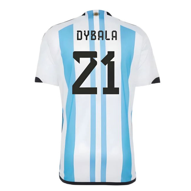 Performance Argentina 2022 World Cup Winners Home Shirt (Dybala 21)