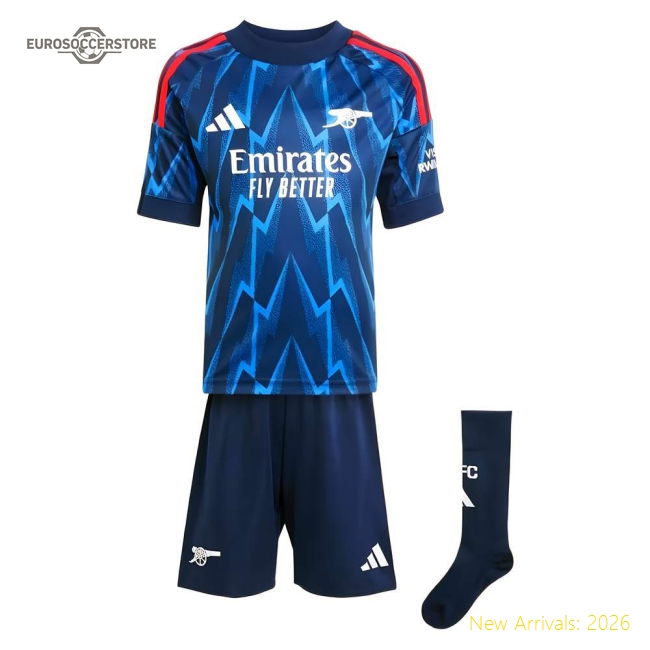2025-2026 Arsenal Mini Kid-approved Jersey Aeroready Easy-care