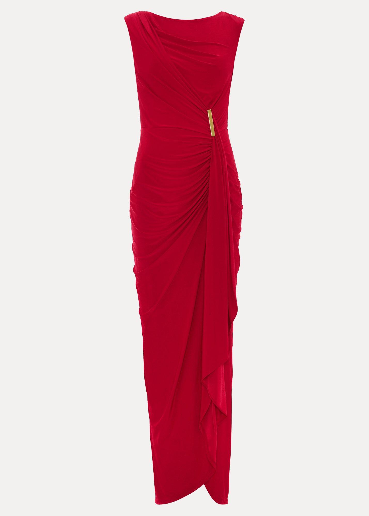 Petite Donna Red Maxi Dress
