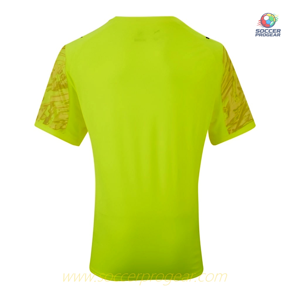 OM Fan Edition 2025-26 Edition Yellow Goalkeeper Soccer Football Shirt