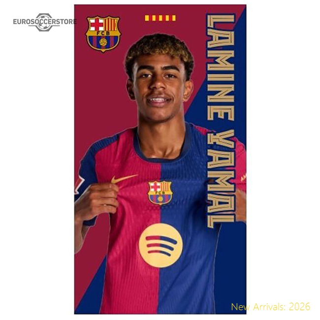 First-class Fc Barca Yamal Diagonal Split Towel - Unique Style