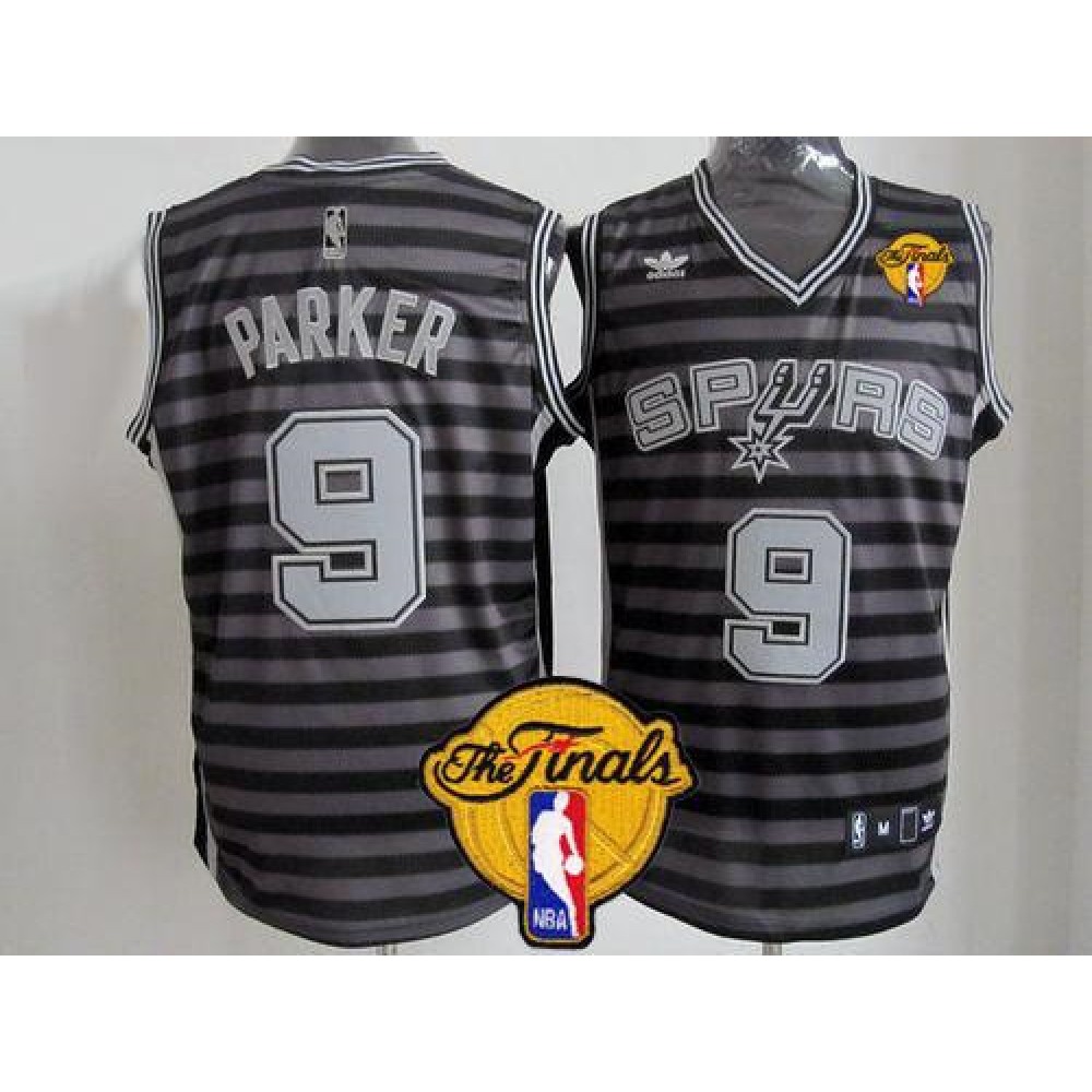 Performance Vintage Men's Spurs #9 Tony Black Basketball Jersey