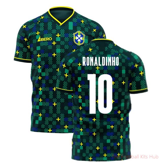 [EFS] Brazil 2025/26 Third Football Kit (Libero) (RONALDINHO 10)
