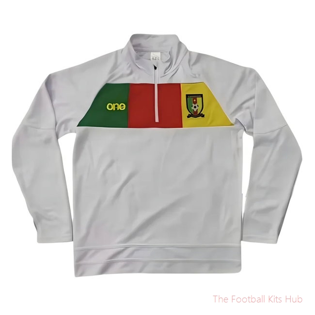 2022-2023 Cameroon 1/4 Zip Training Top (White)