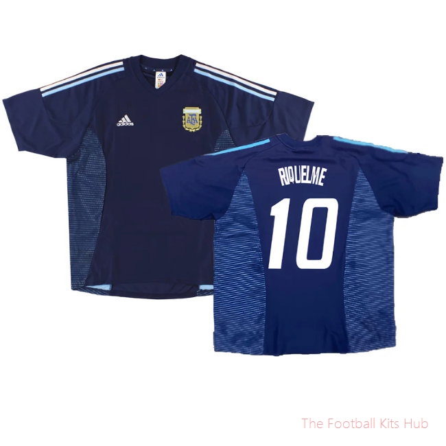 Argentina 2002-04 Away Shirt ((Excellent) XL) (RIQUELME 10)