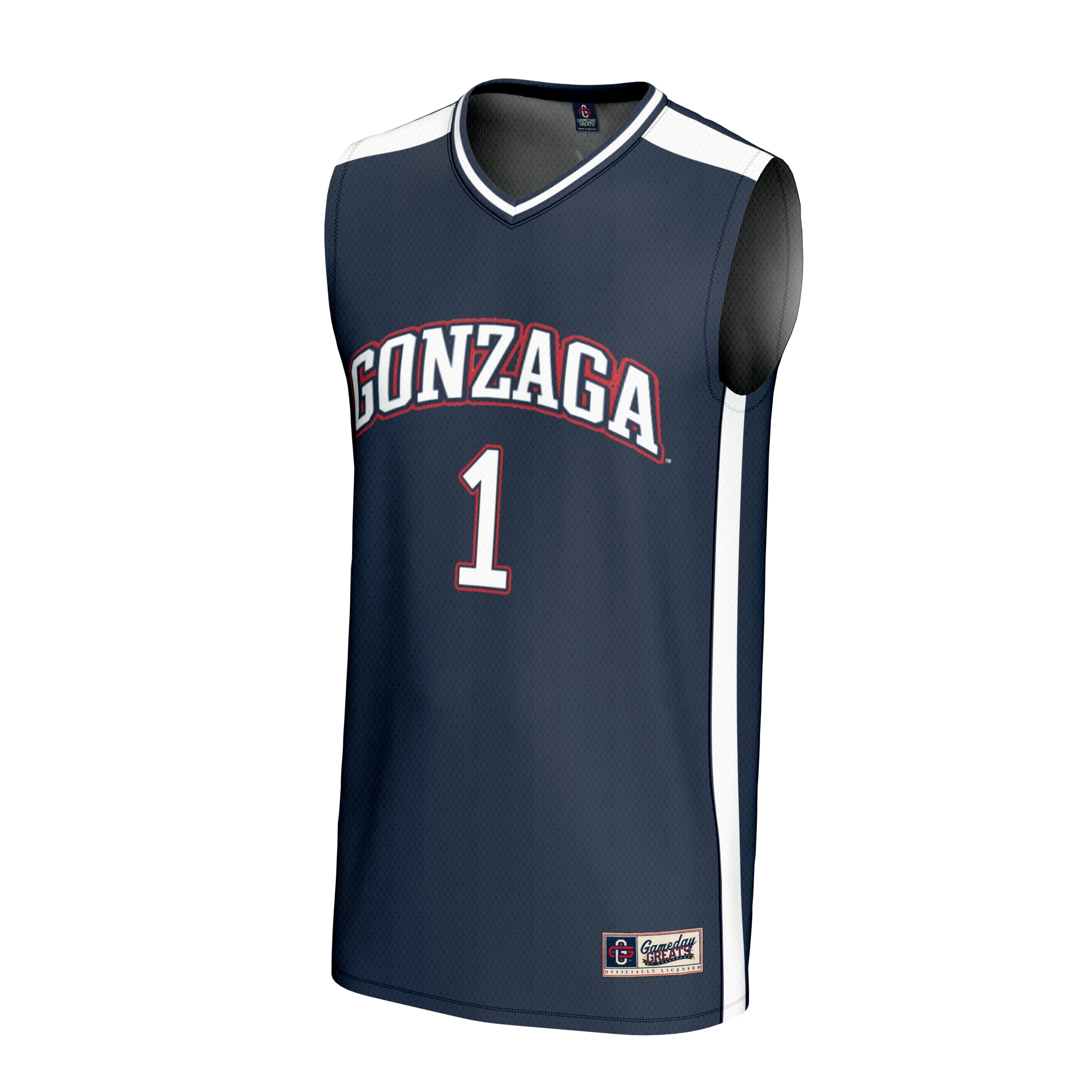 [DDG] Gonzaga Bulldogs GameDay Greats Youth Lightweight Basketball Fashion Jersey - Navy