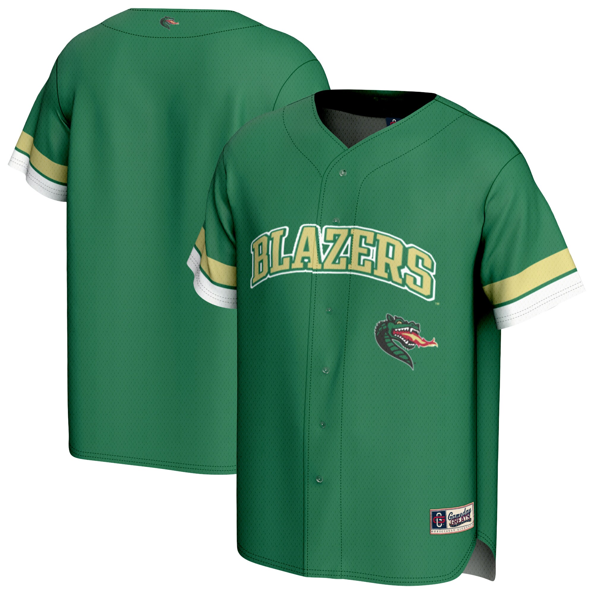 [NJP] UAB Blazers GameDay Greats Youth Baseball Jersey - Green