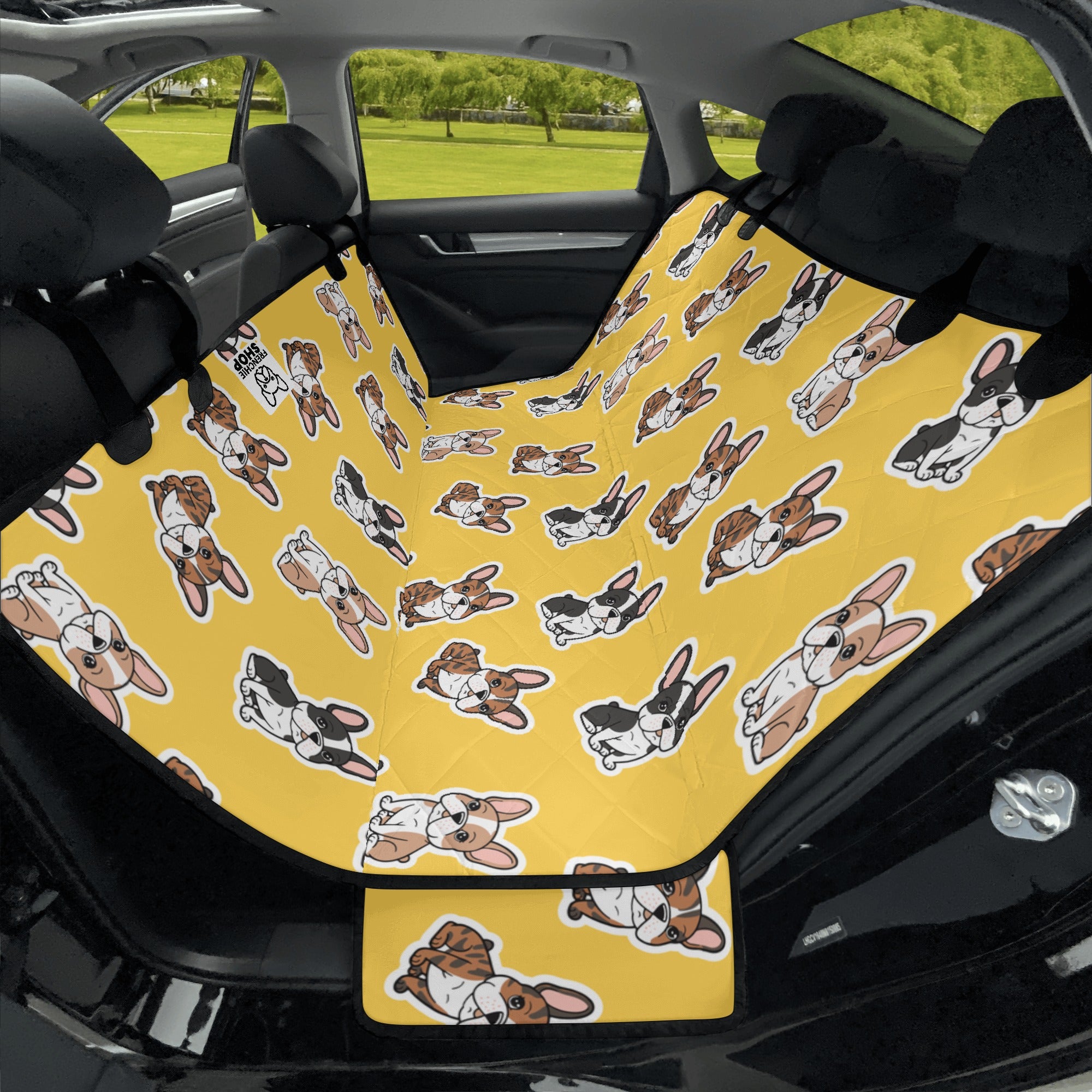 Car Pet Seat Covers For French Bulldog Dog Supplies | Non-slip Design