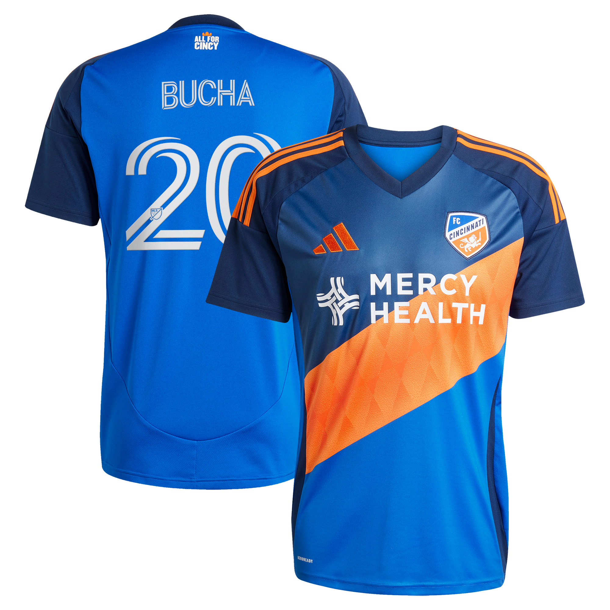 [LK] Pavel Bucha FC Cincinnati 2025 Orange and Blue Legacy Kit Replica Jersey - Blue